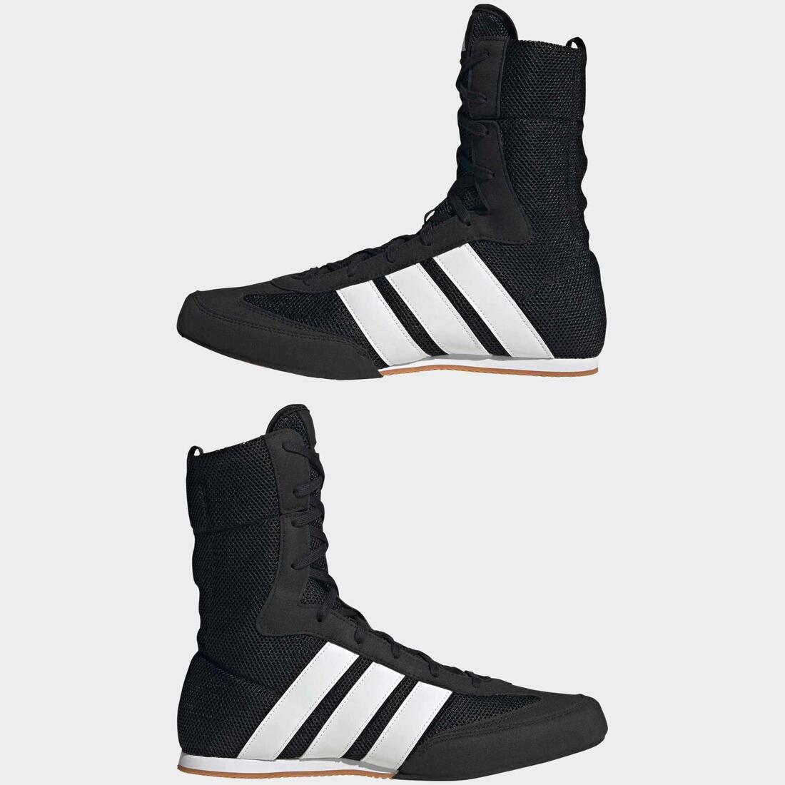 Chaussure montante de boxe, Boxe Hog Classic Adidas noir