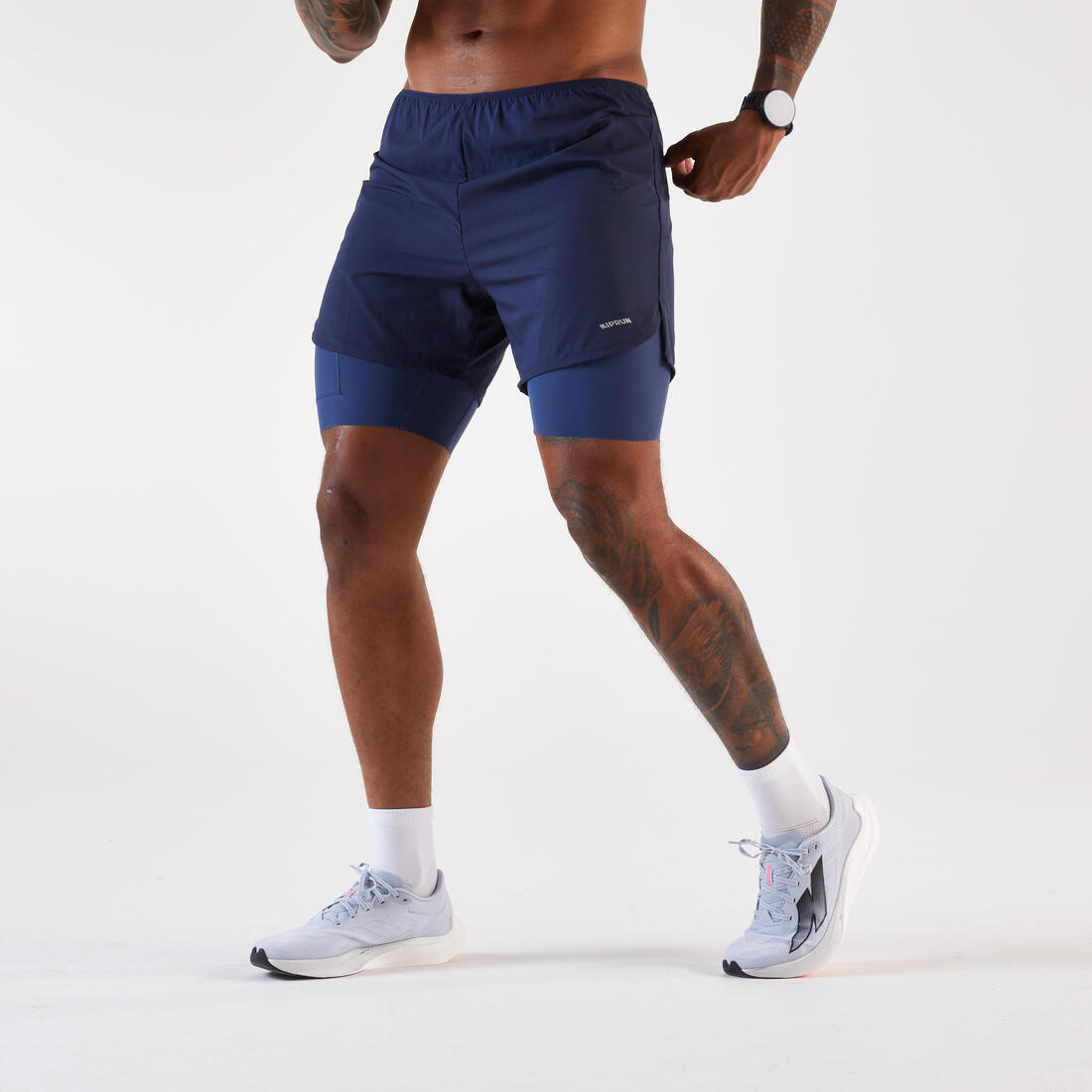 Chaussures de Running Homme, Kiprun KD900 light blanc et