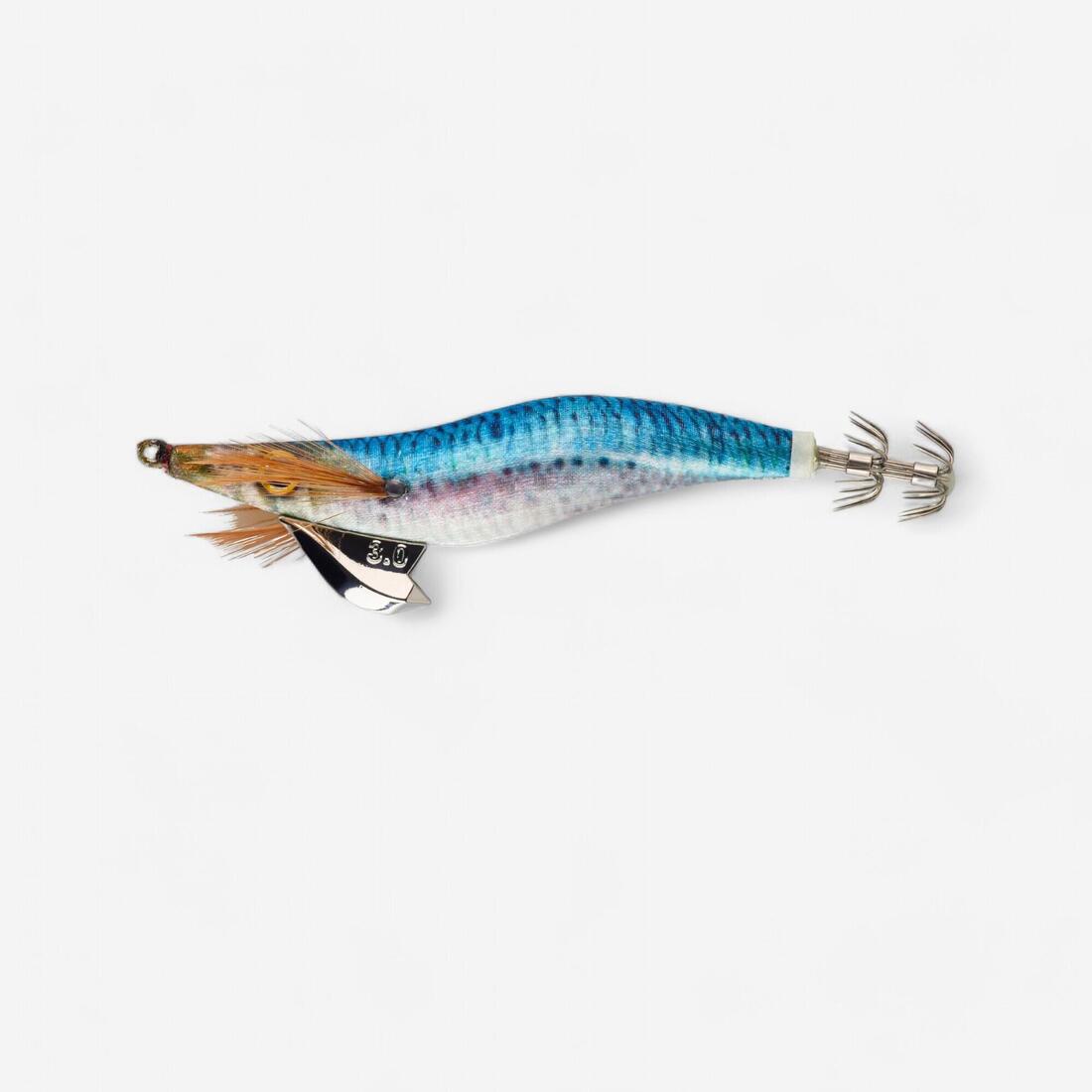 Turlutte coulante shallow ebika 3.0/120 bleu sardine des seiches/calamars