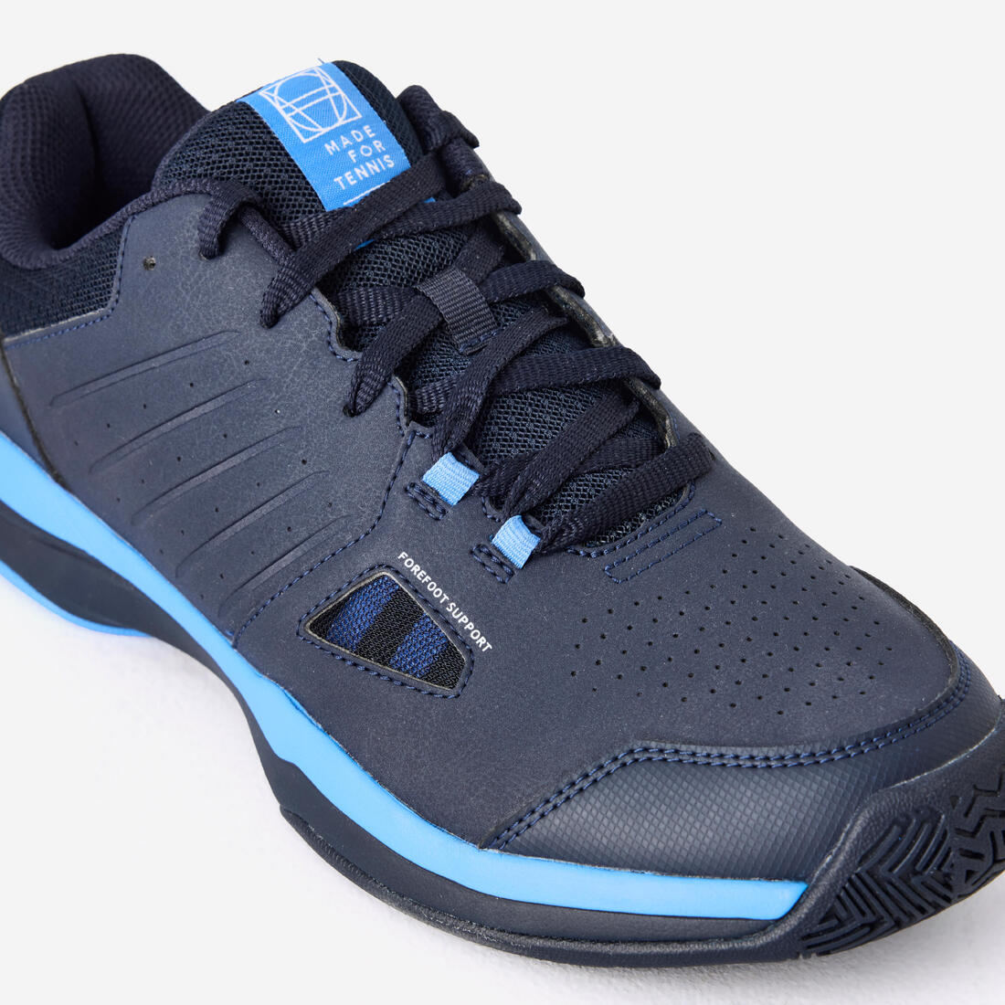 CHAUSSURES DE TENNIS HOMME TS500 BLEUE BLANC GLACIER MULTI COURT