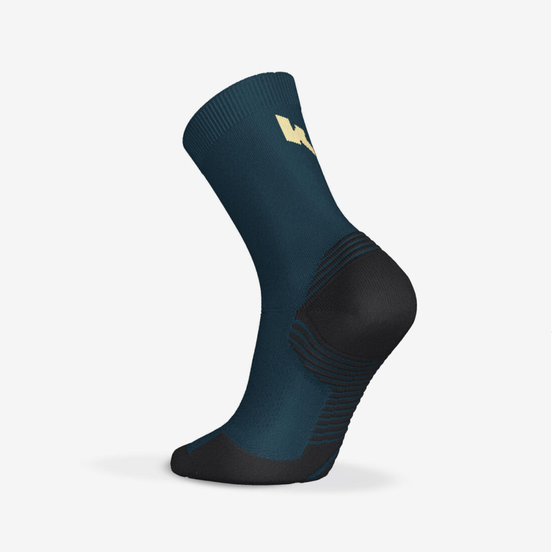 Lot de 2 paires de chaussettes de running run500 epaisses mi-mollet