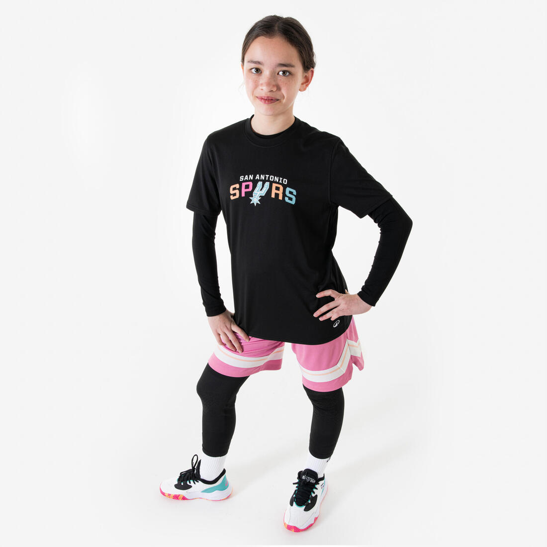 Sous vêtement bas / collant 3/4 tight de basketball enfant nba