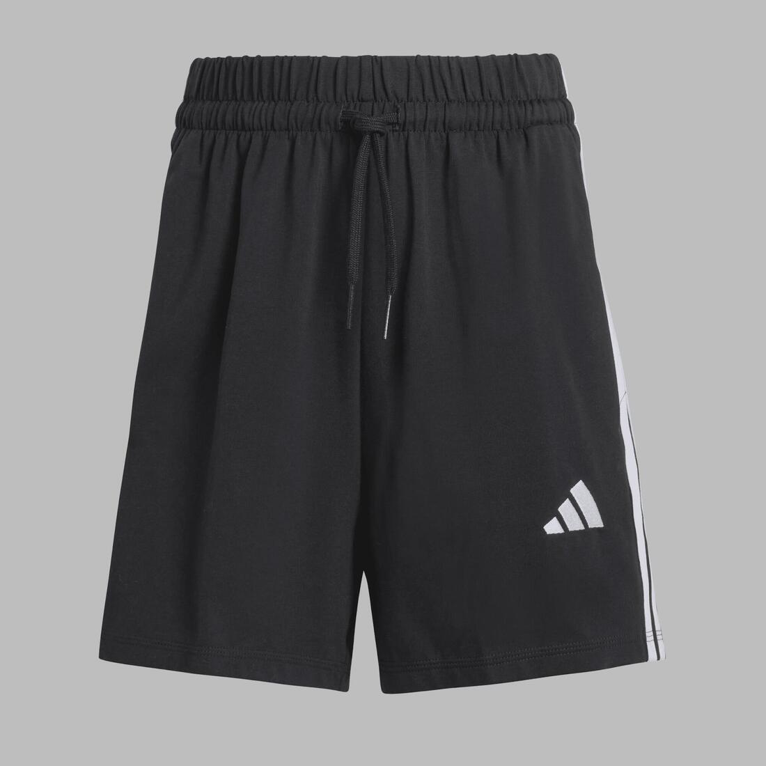 Short de fitness femme, noir