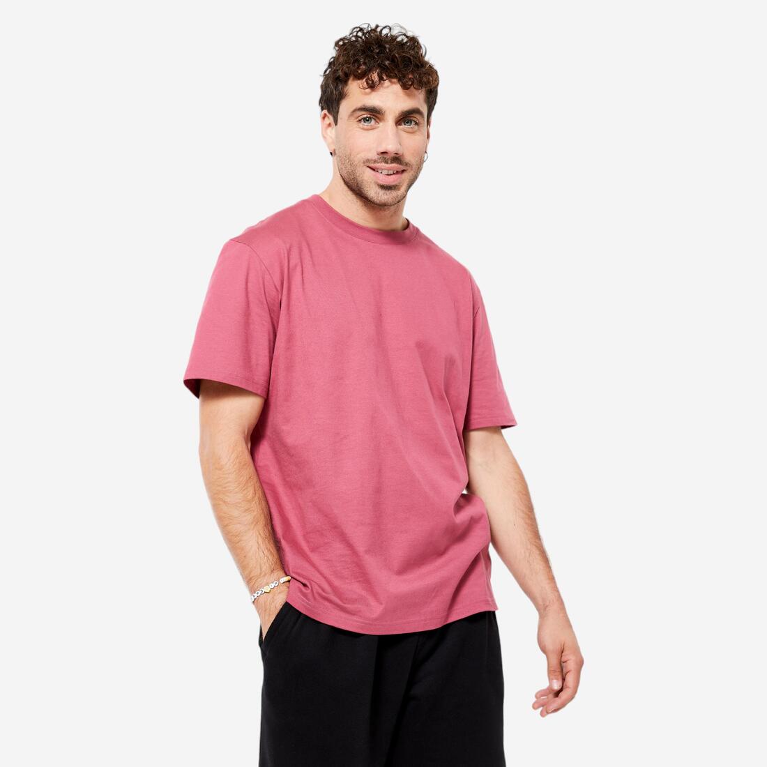 T-shirt fitness homme col rond manches courtes