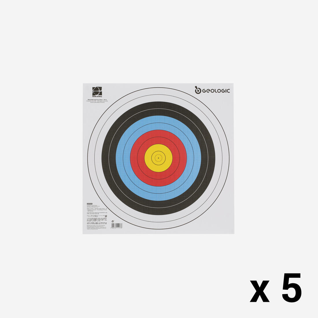 5 BLASONS TIR A L'ARC 40X40 cm – Default