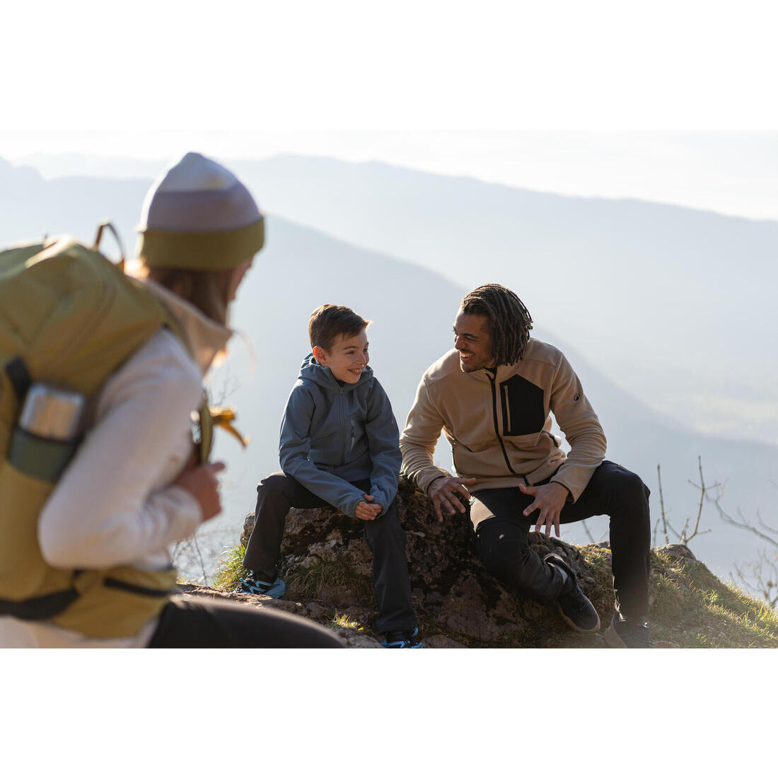 Polaire de randonnée montagne homme, MH500 full zip pocket