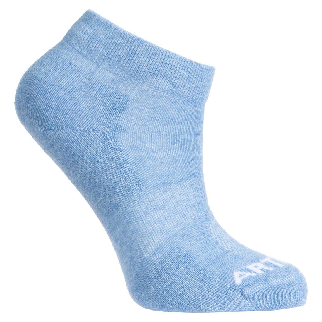 CHAUSSETTES DE SPORT ENFANT MI-HAUTES RS 160 MARINE LOT DE 3