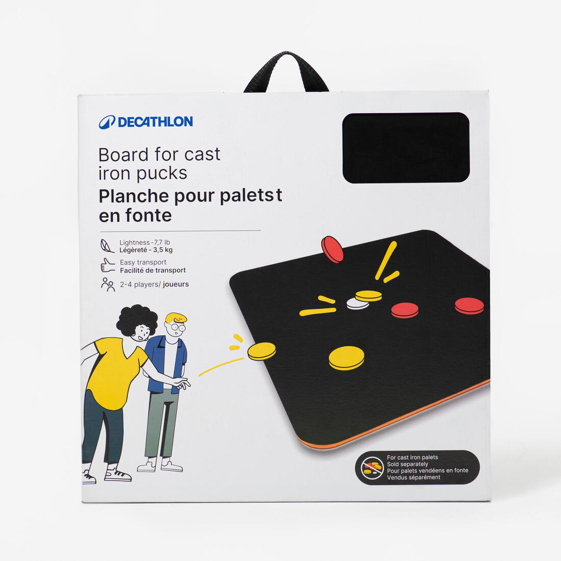 PLAQUE POUR JEU DE PALETS 45x45 cm