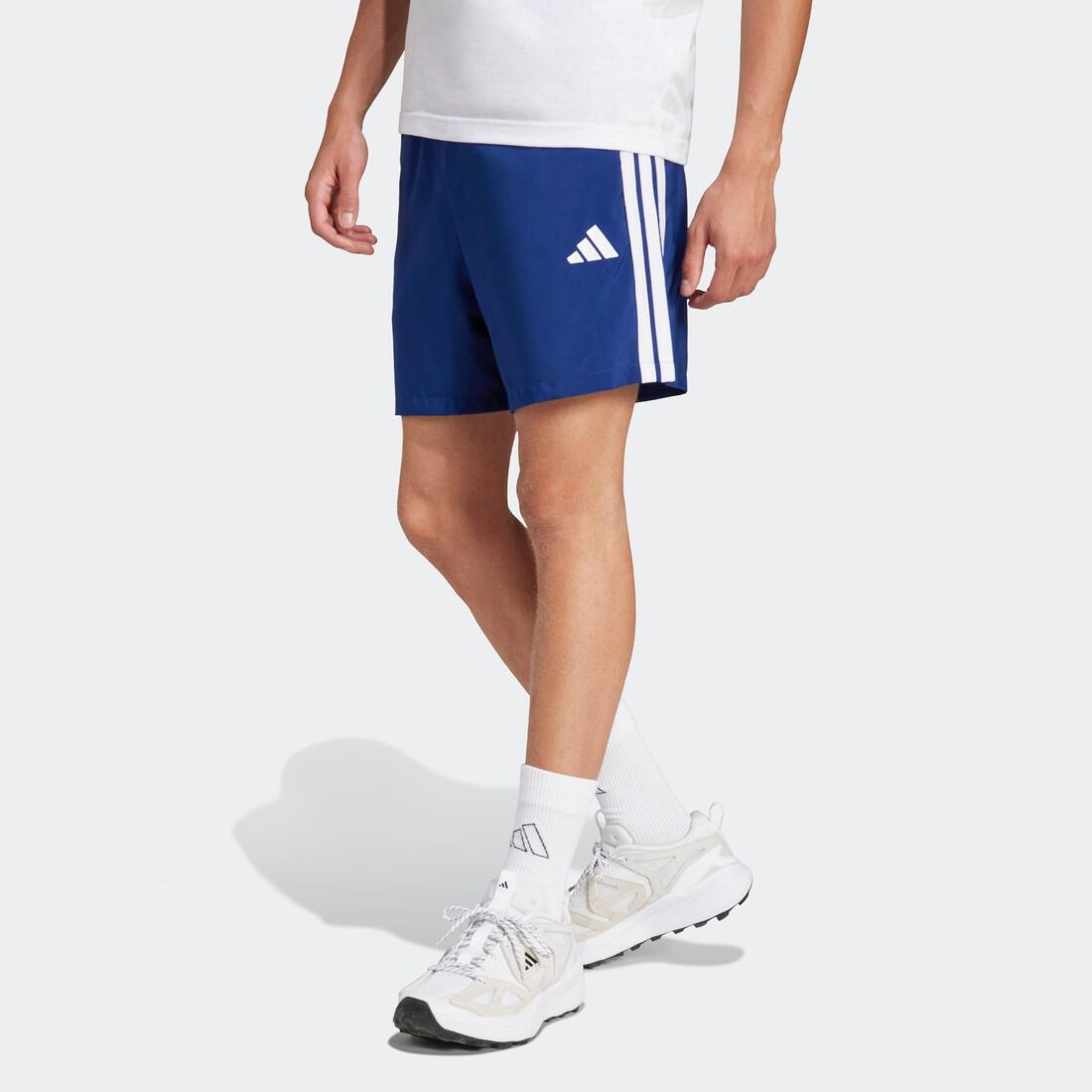 Short de fitness homme, bleu