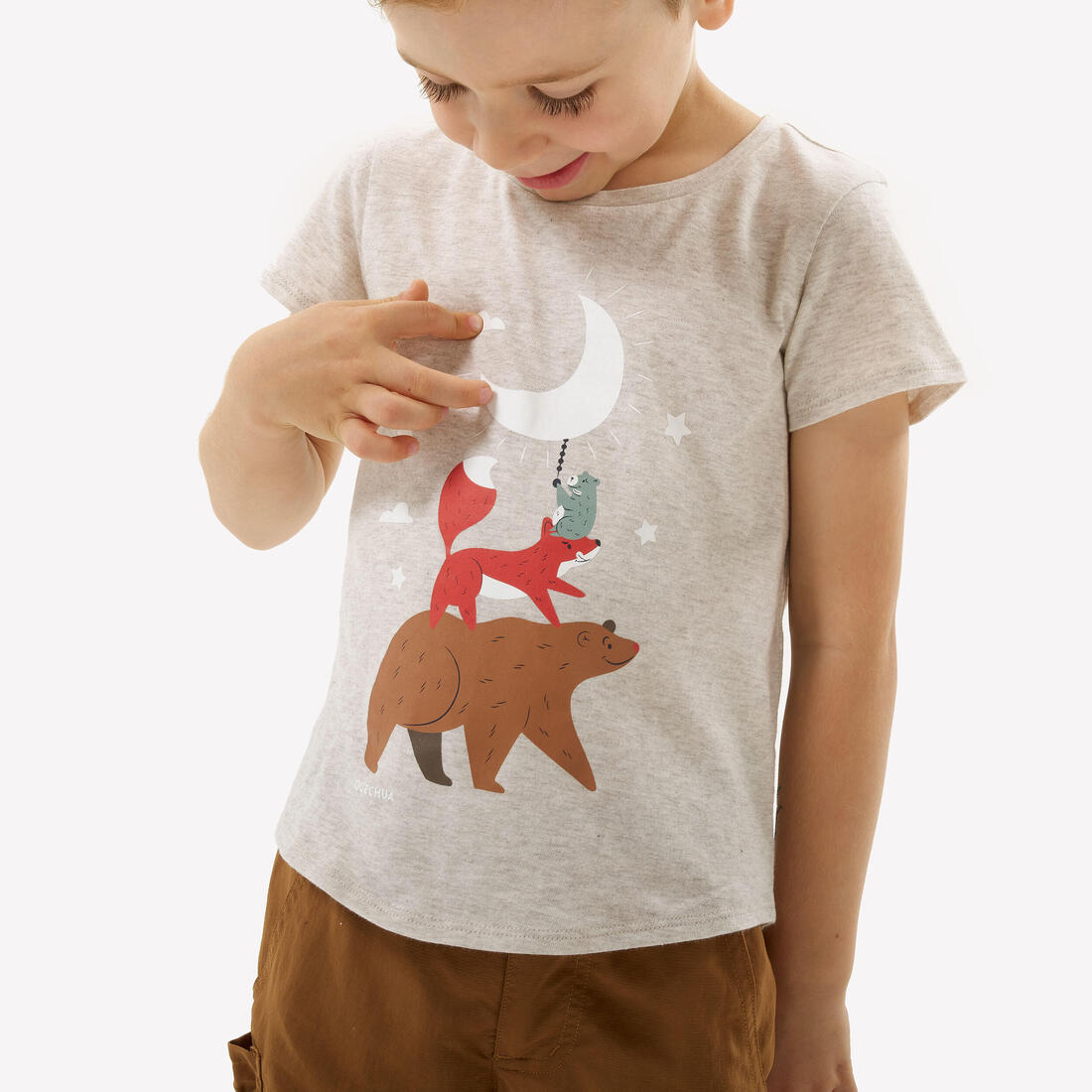 T-Shirt enfant MH100 vert - 2-6 ANS
