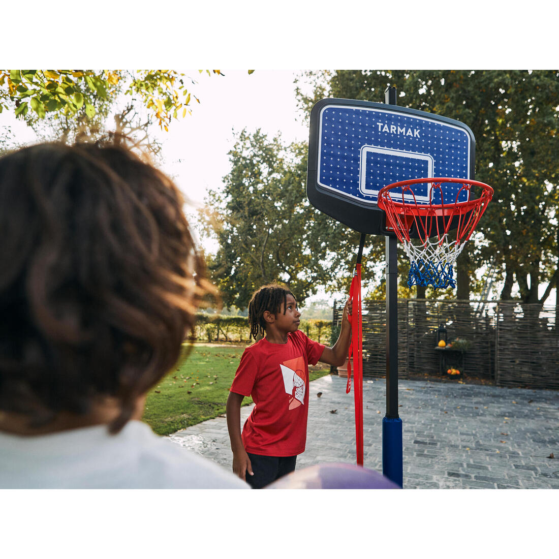 Panier de basket Enfant Dunk sur pied réglable 1,60m à 2,20m - K900