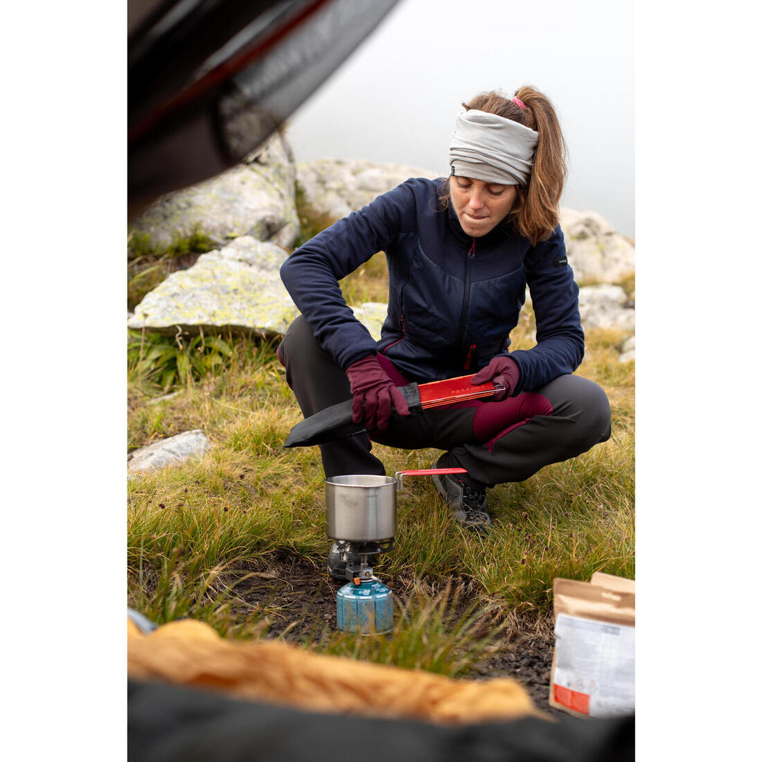 Sous-gants en laine mérinos de trekking montagne - MT500 - adulte