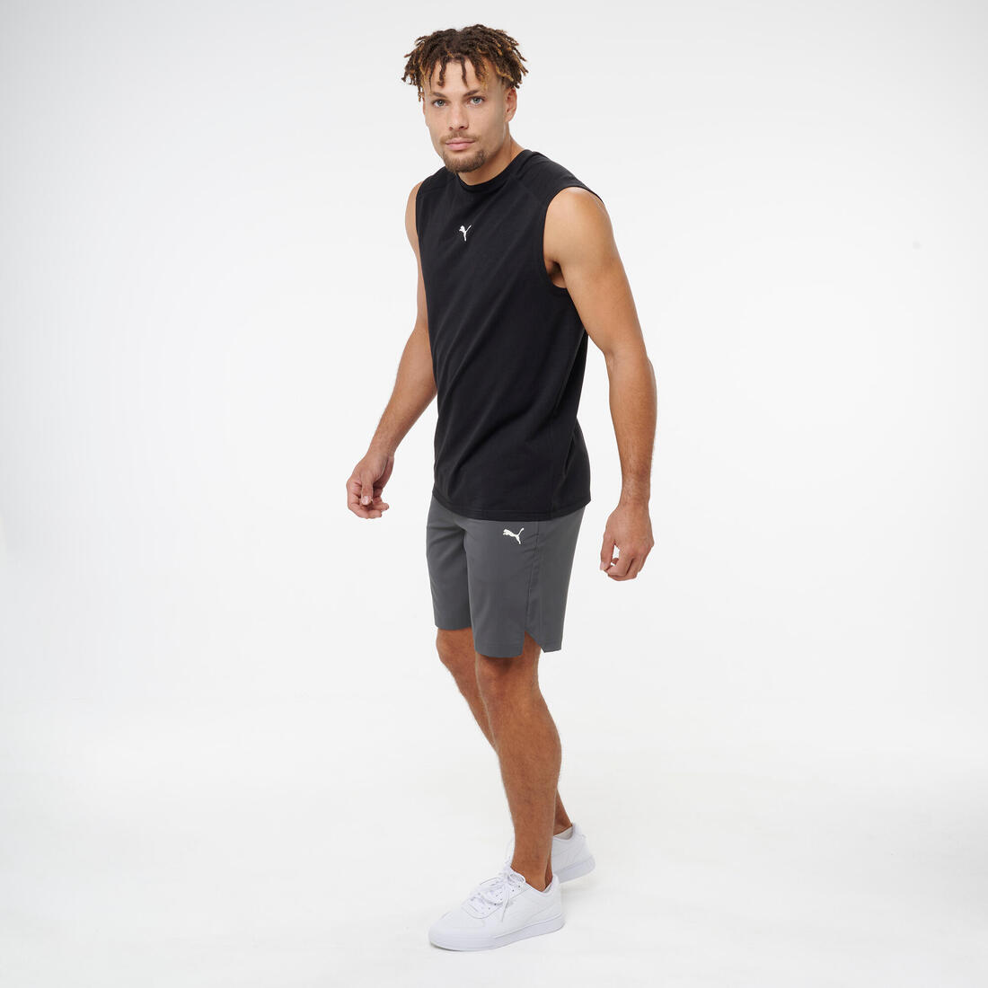 Débardeur de fitness Active homme, noir