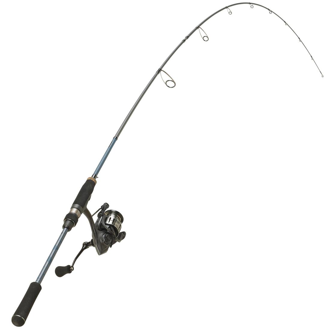 Ensemble canne & moulinet pêche aux leurres WXM 500 Spinning 2.10m L 2-10g