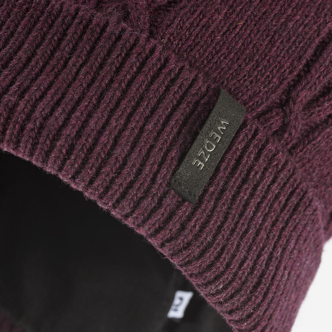Bonnet en laine adulte, TORSADE 900 bordeaux