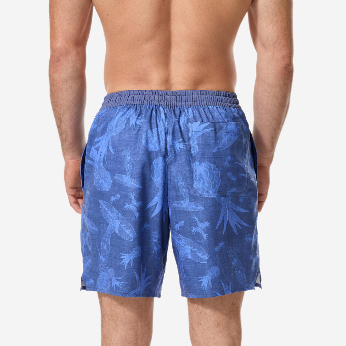 Boardshort surf short de bain mi-long 18'' homme, 100 Supagirl