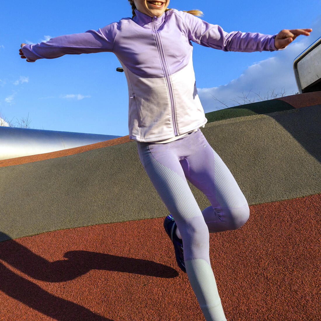 Legging de fitness sans couture fille, rose et vert