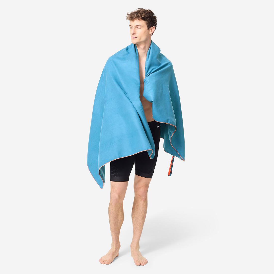 Serviette de bain microfibre ultra compacte taille XL 110 x 175 cm, vert sapin