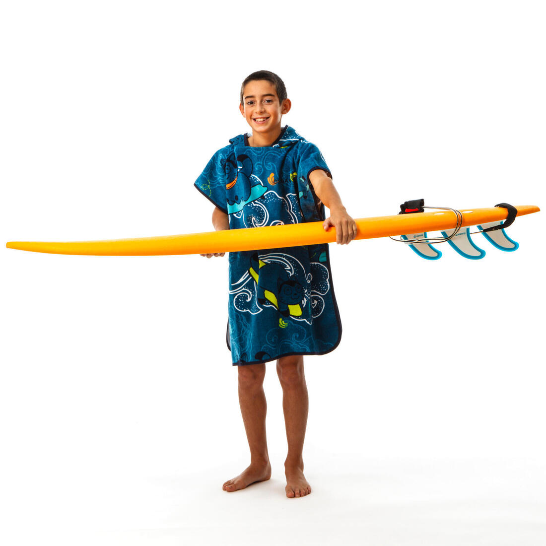 Poncho surf 500 junior (110 à 135 cm) surfy