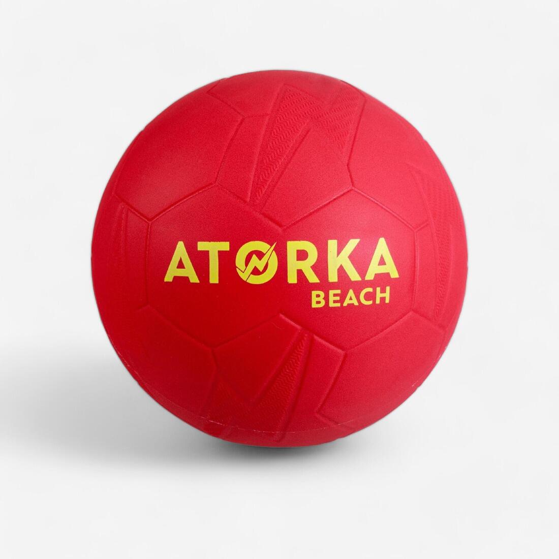 Ballon de beach handball hb500b taille 2 rouge
