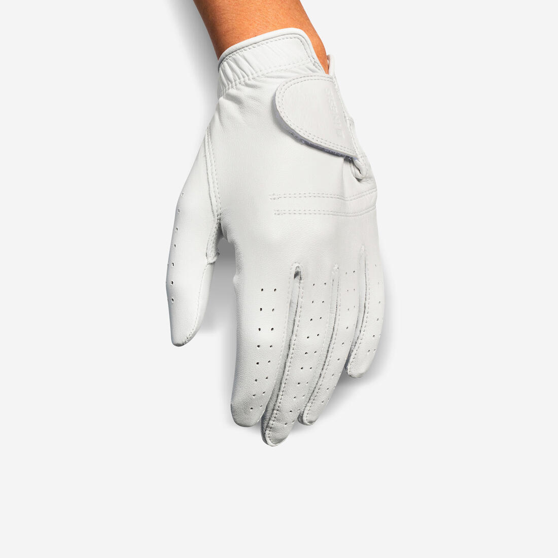 Gant de golf cabretta femme droitière, 900 blanc