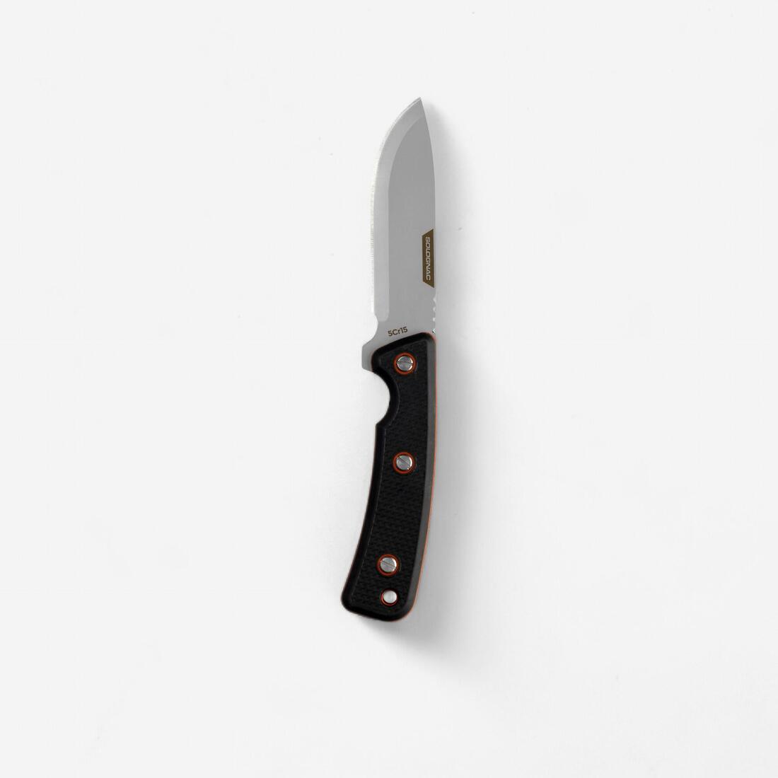 Couteau Chasse Fixe 9cm Grip noir Sika 90
