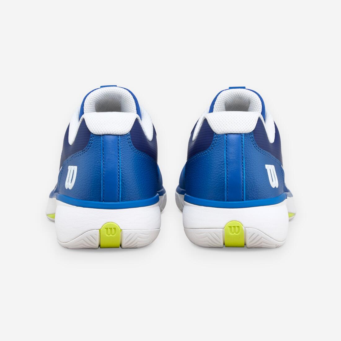 Chaussures de tennis multicourt homme, Rush Pro Lite bleu blanc jaune