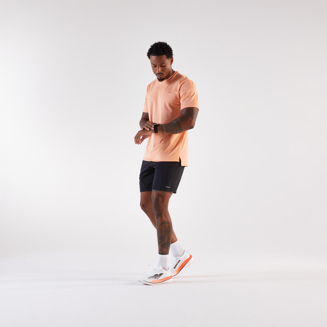 T-shirt de running respirant homme - kiprun run 500 dry
