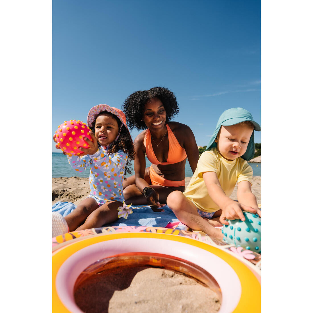 Maillot de bain 1 pièce anti UV manches longues Bébé / Fille - Izia shell