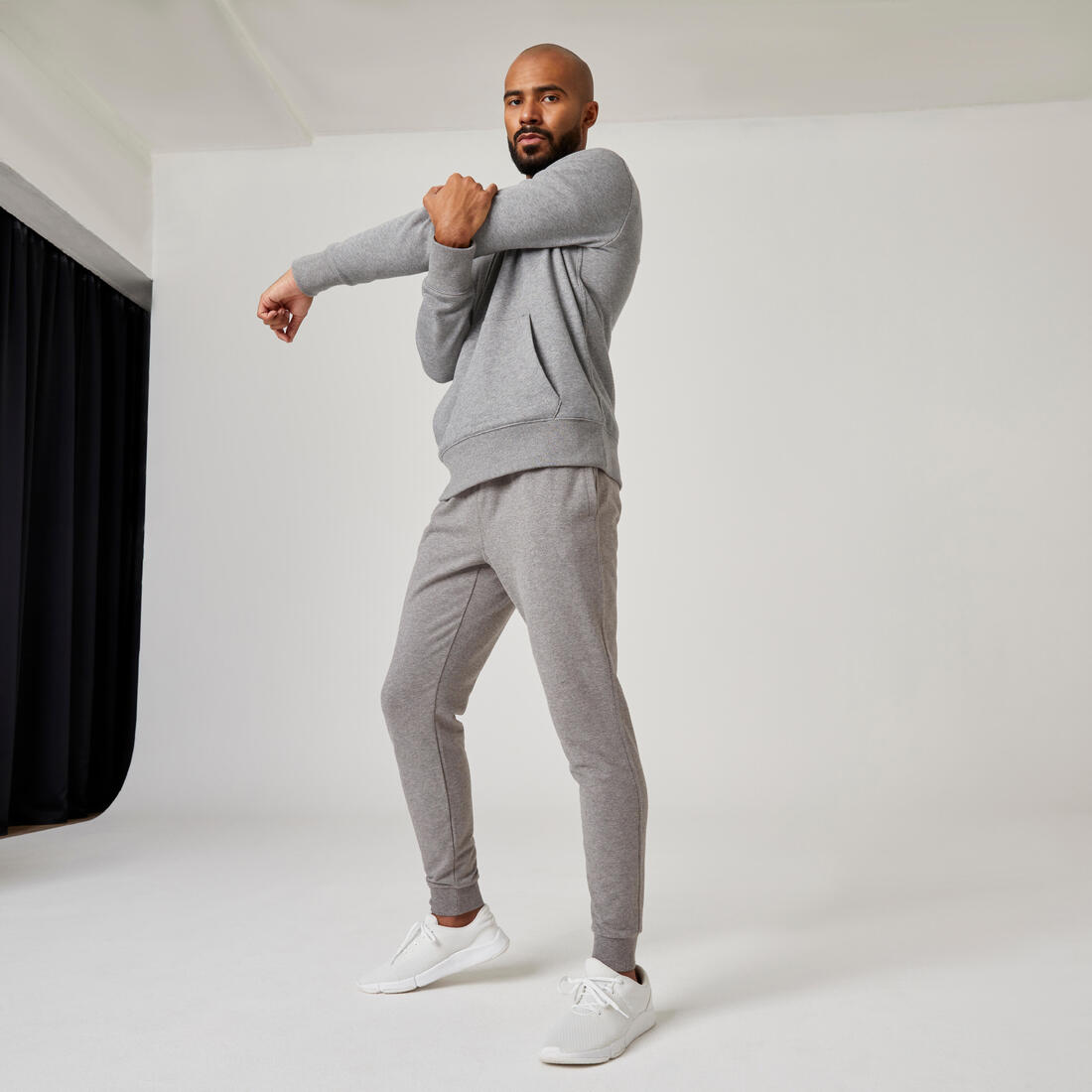 Pantalon jogging slim Fitness Homme - 500 Gris foncé