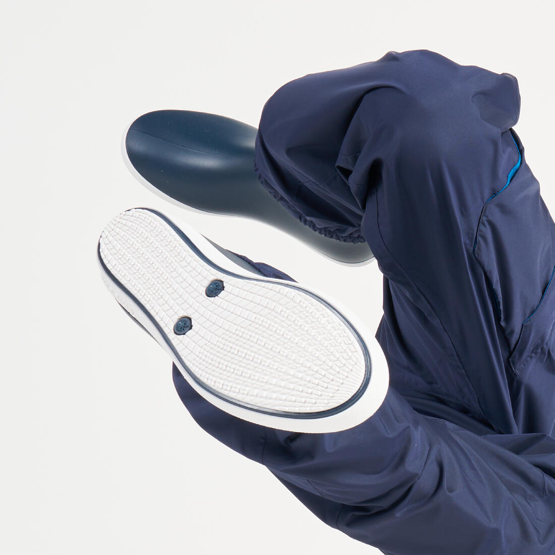 Surpantalon de pluie enfant, 100 bleu marine