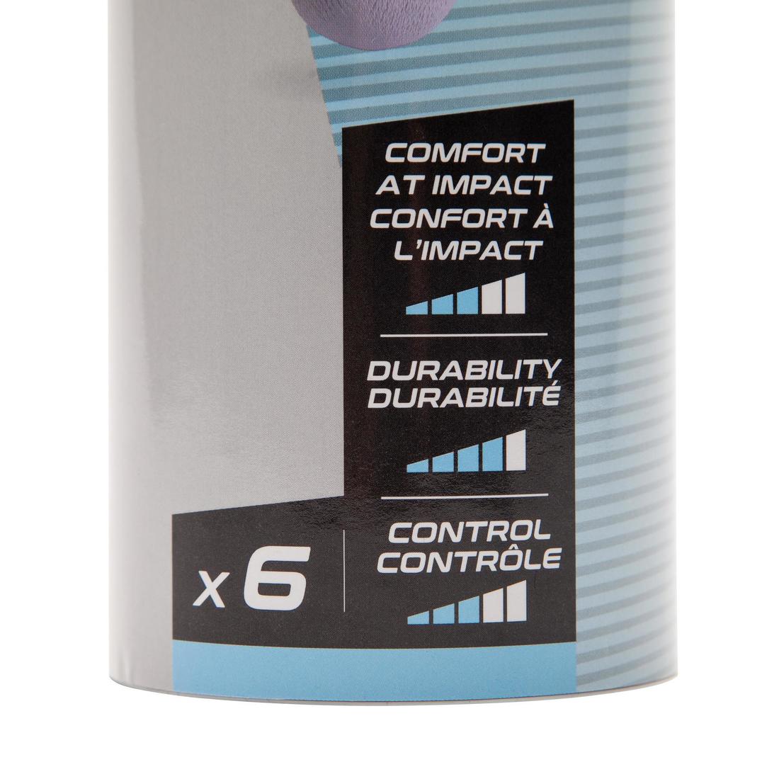 Lot De 6 Volants De Badminton En Plastique PSC 500 Medium