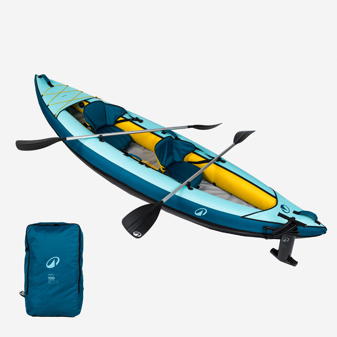 Pack canoë kayak Tribord 100 - 1/2 places