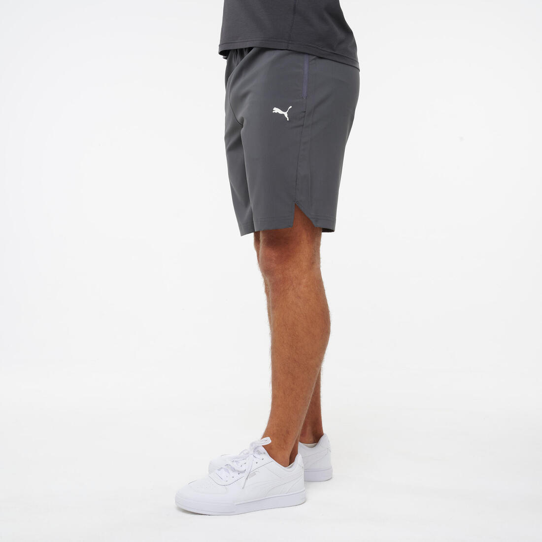 Short de fitness Active, homme, gris
