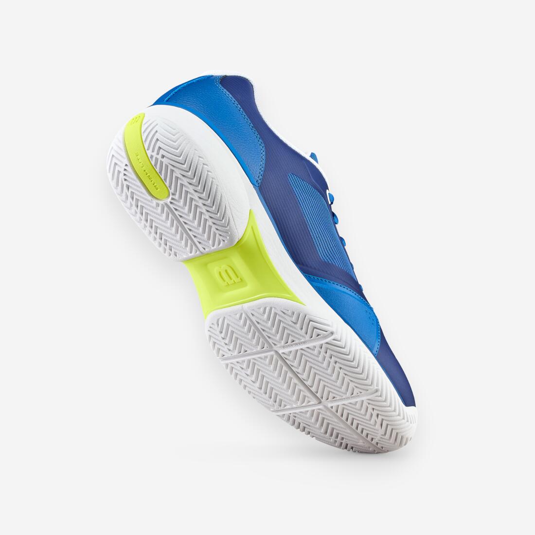 Chaussures de tennis multicourt homme, Rush Pro Lite bleu blanc jaune