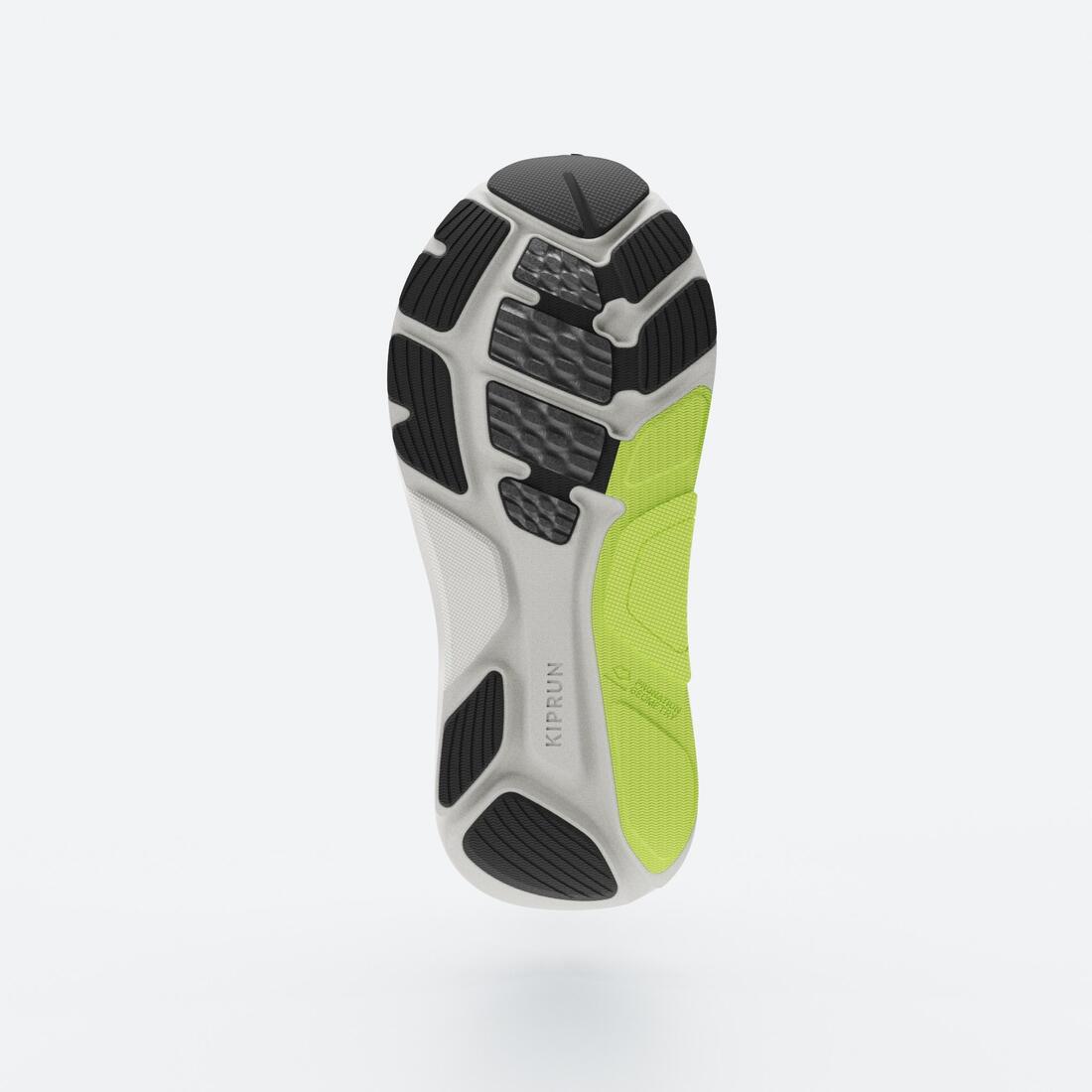 Chaussures de running route Homme - Kiprun KS900 Support, Noir bleu jaune