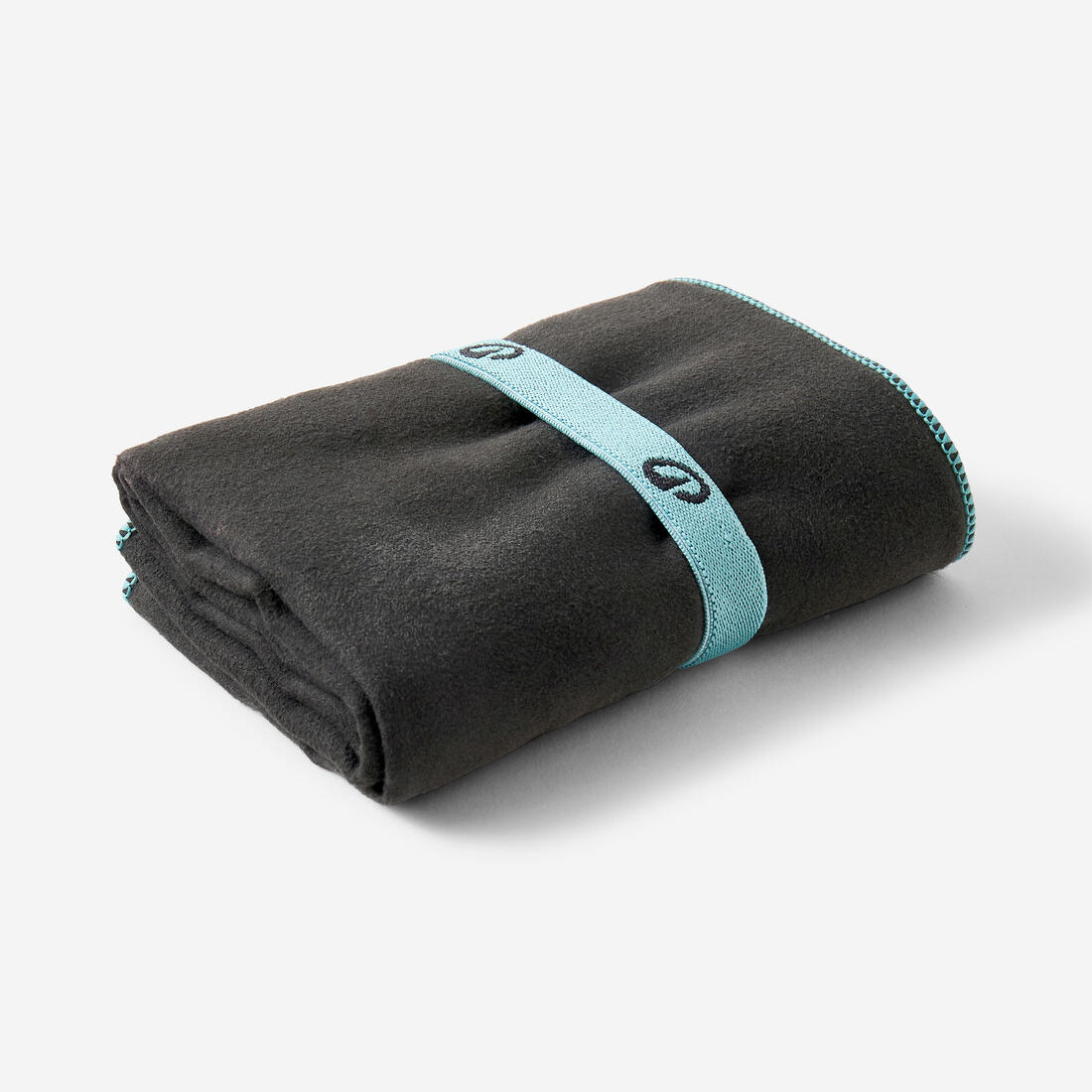 Serviette de bain microfibre gris foncé taille M 60 x 80 cm