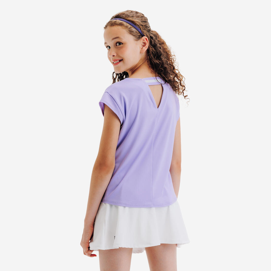 T-shirt de tennis fille - TTS500