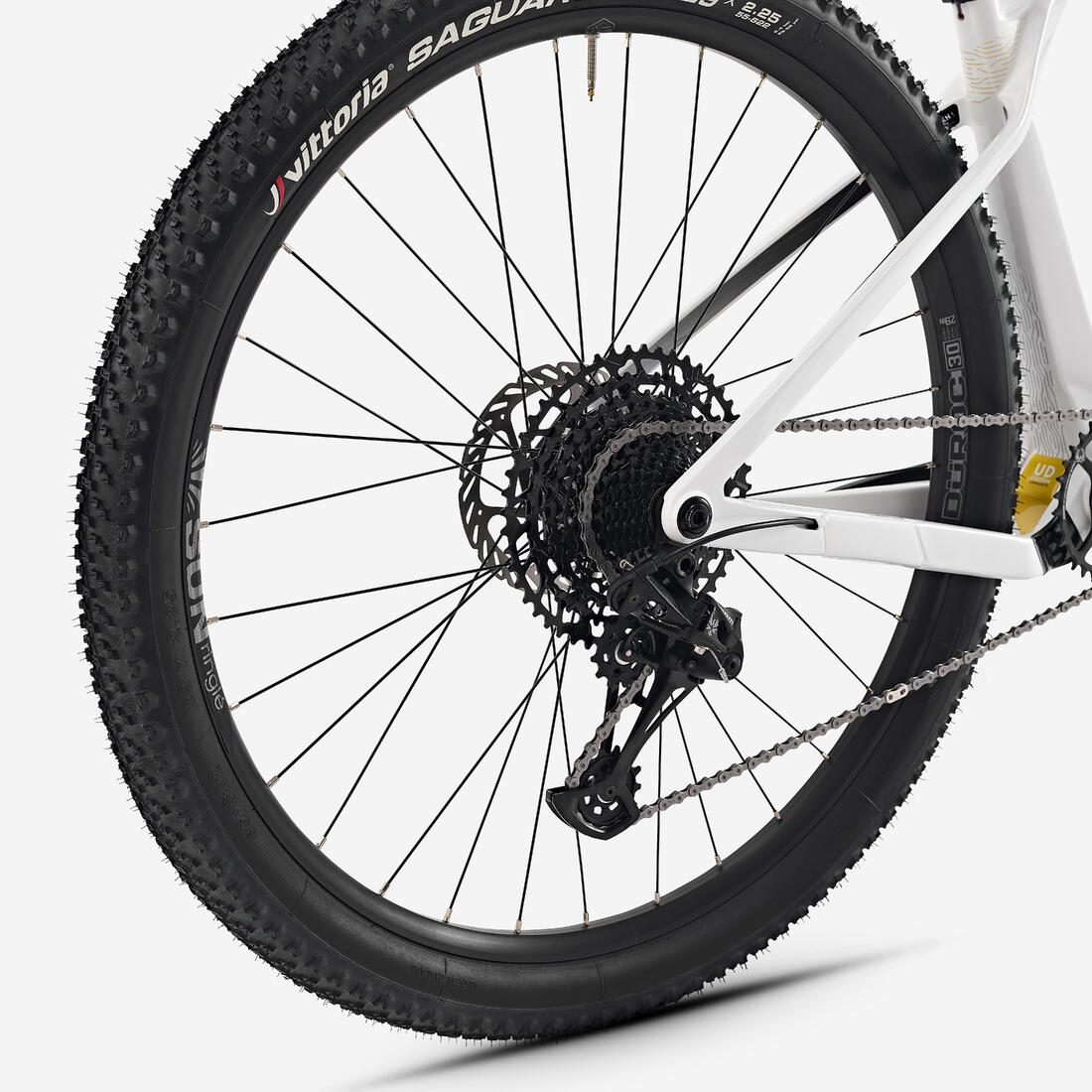 Vélo VTT semi-rigide XC cadre carbone RACE 900 NX, Blanc
