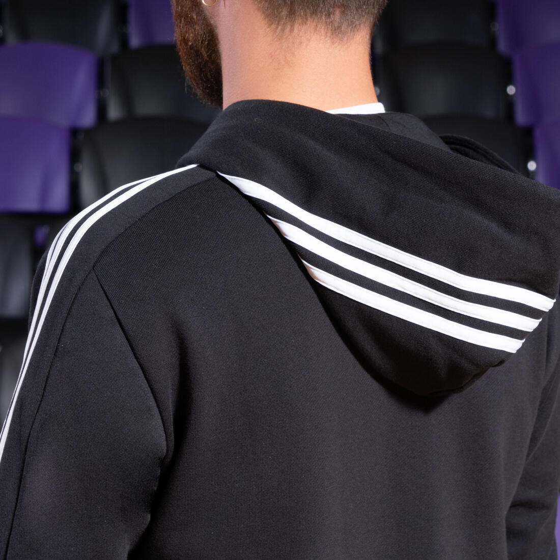 SWEAT A CAPUCHE DE FITNESS SOFT TRAINING ADIDAS HOMME NOIR