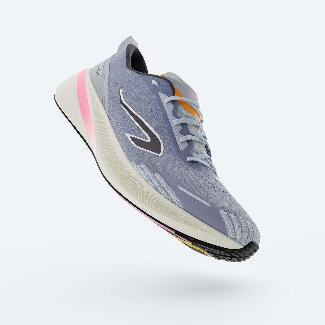 Chaussures de Running Femme, Kiprun Cushion 500 Blanche