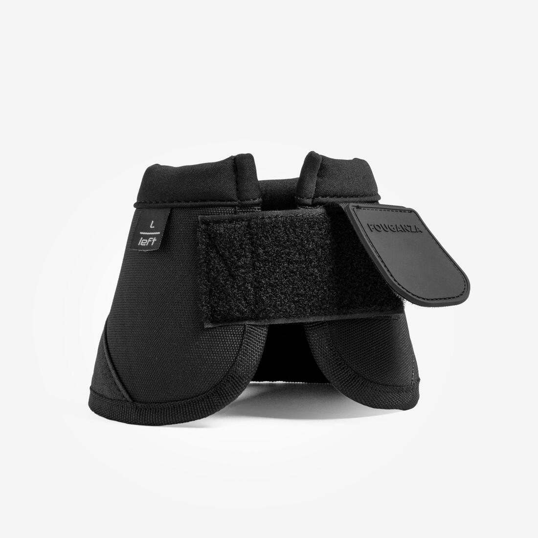 Cloches équitation ouvertes Cheval et Poney - 500 noires x2