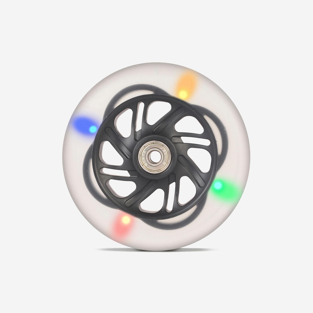 Roue lumineuse / flashing wheel noire 125mm