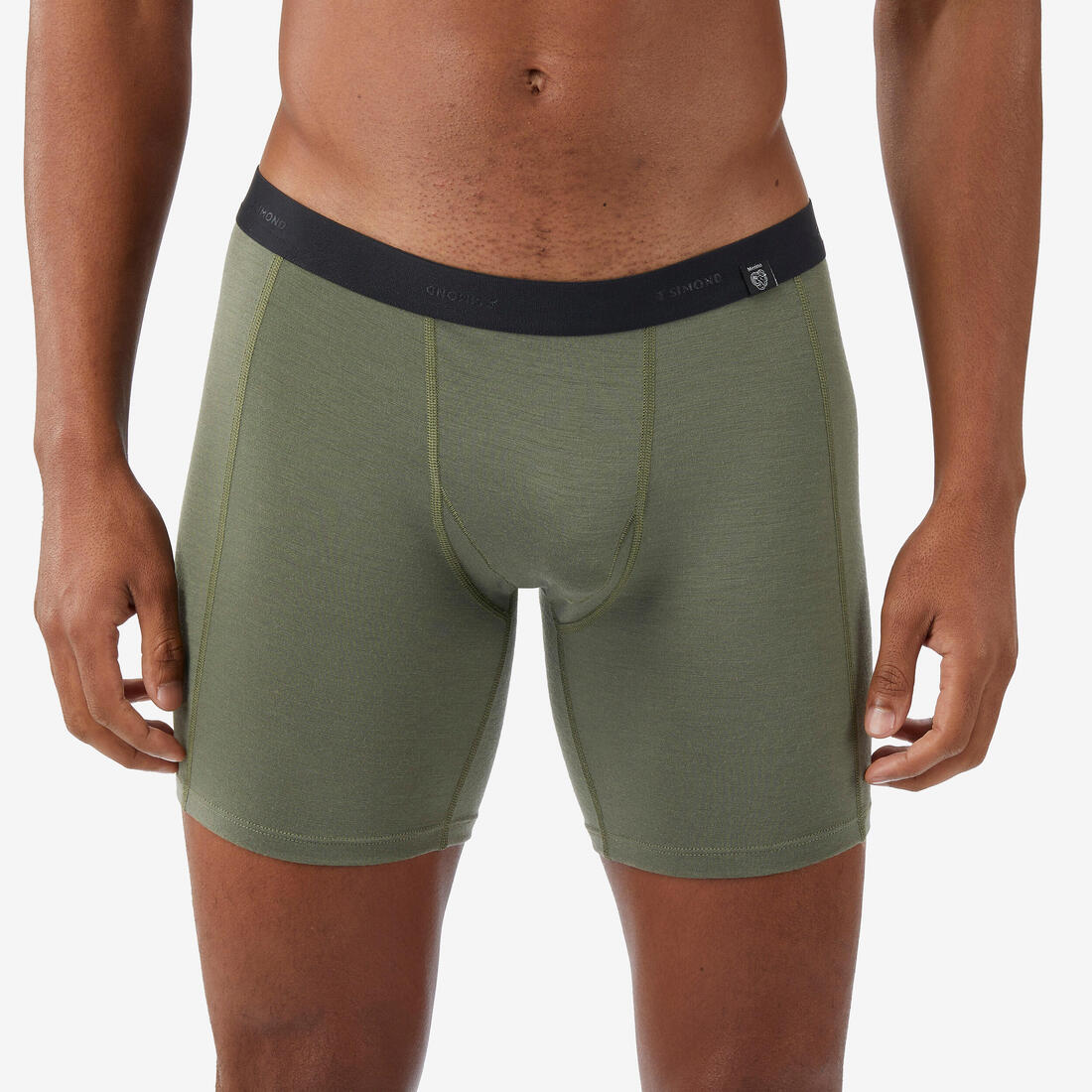 Sous-vêtement boxer en laine mérinos de trek montagne mt500 - homme
