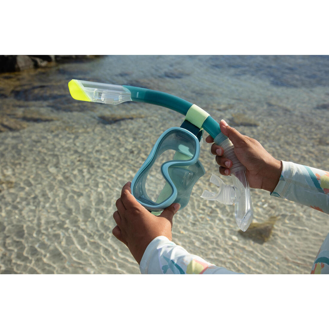 Tuba plongée sec avec soupape système drytop - 100 Dry Top