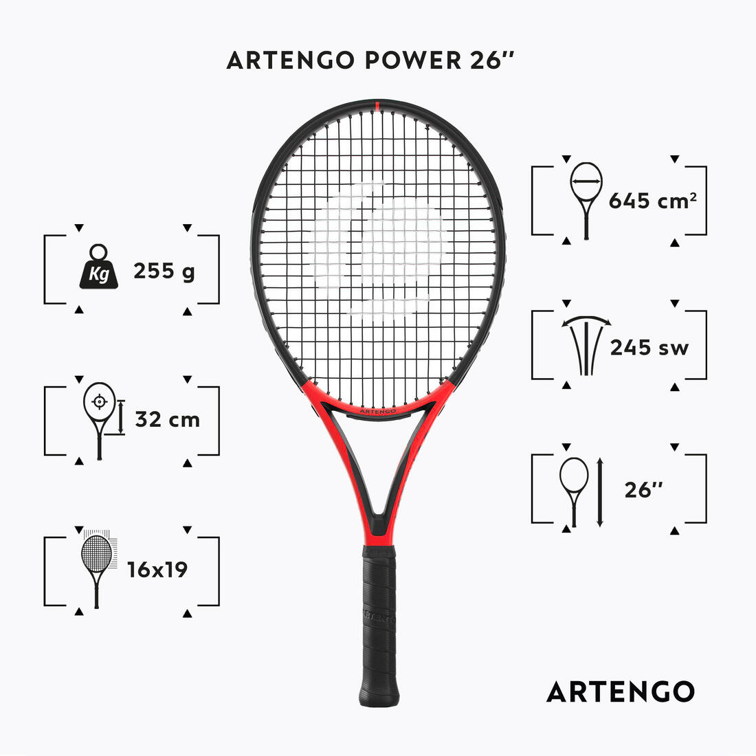 Artengo tr990 power 26 junior