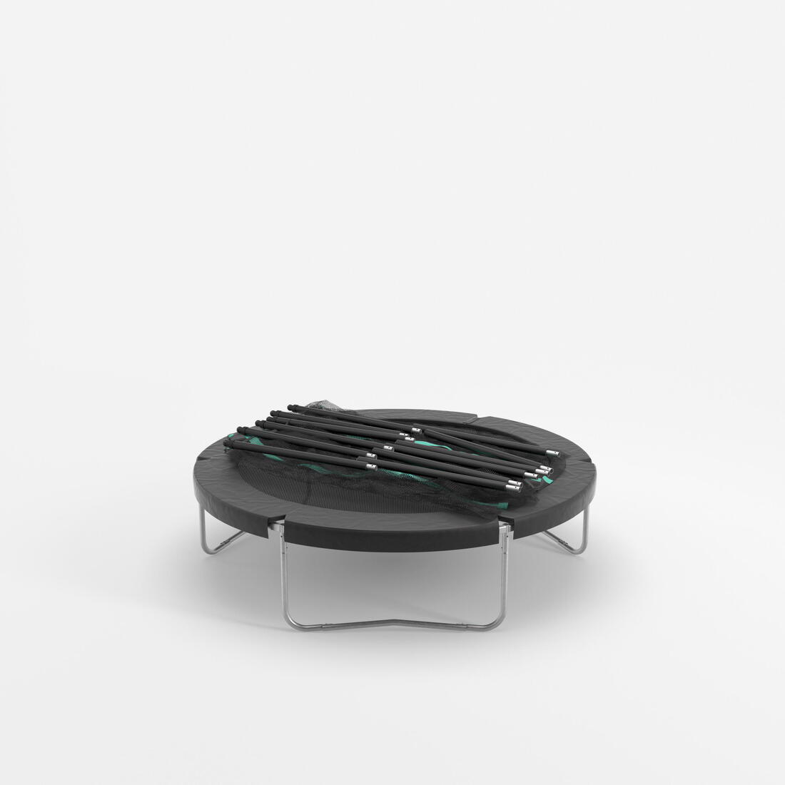 Trampoline rond avec filet de protection, Trampoline 240