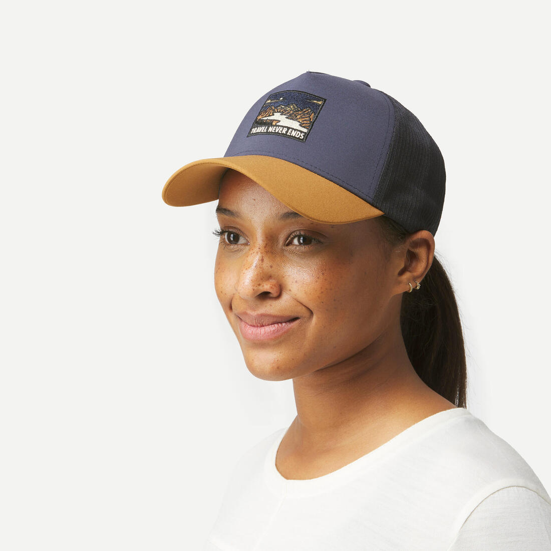 Casquette de randonnée, TRUCKER 500 foncé