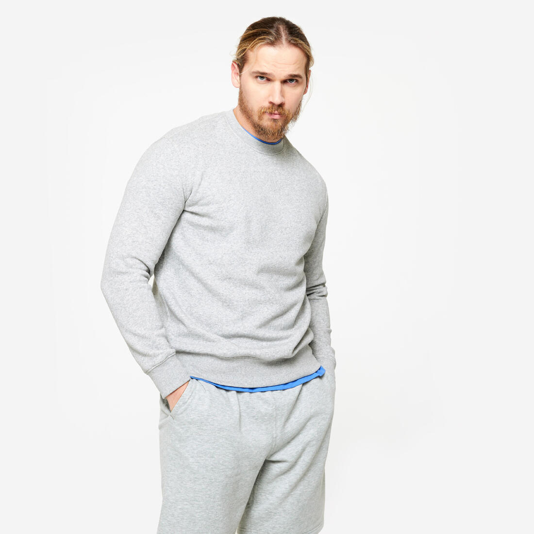 Sweat chaud en molleton homme – gris