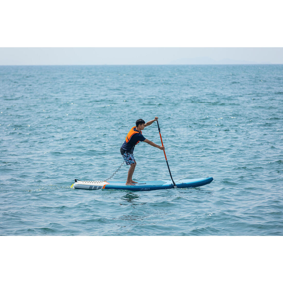 Pagaie de stand up paddle 500 en 2 parties - 170-210 cm fibre et